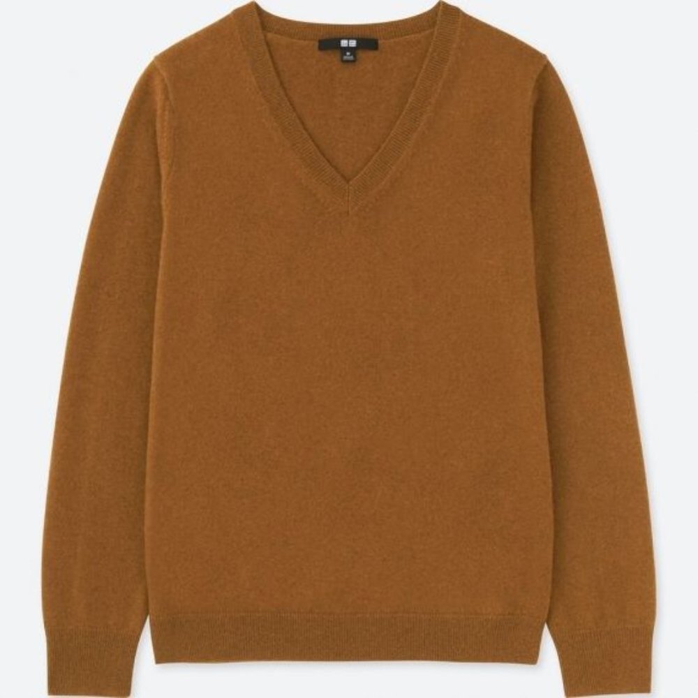 Uniqlo Cashmere V-Neck Sweater - L